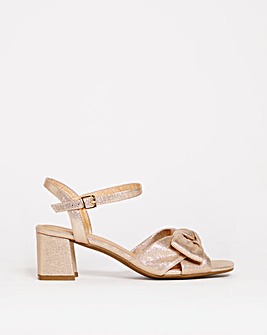 Bow Square Toe Sandal EEE Fit