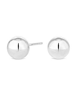 Simply Silver Oversized Stud Earring