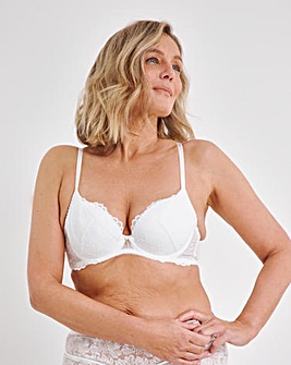 Gossard Superboost Lace Padded Plunge Bra White