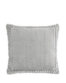 Catherine Lansfield Velvet Faux Fur Cosy Cushion