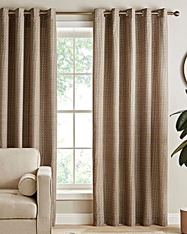 Catherine Lansfield Textured Effect Thermal Eyelet Curtains