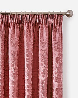 Buckingham Jacquard Pencil Pleat Door Curtain