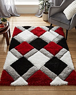 Geo Shaggy Cosy Rug