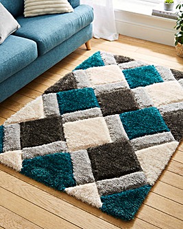 Geo Shaggy Cosy Rug