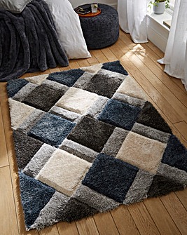 Geo Shaggy Cosy Rug