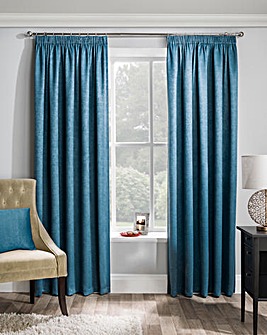 Matrix Light Filtering Textured Embossed Pencil Pleat Thermal Curtain