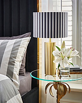 Joanna Hope Black & White Striped Table Lamp