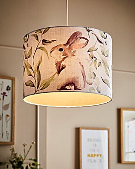 Julipa Rabbit & Floral Print Easy Fit Light Shade