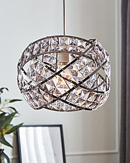 Acrylic Twist Pendant Light Shade