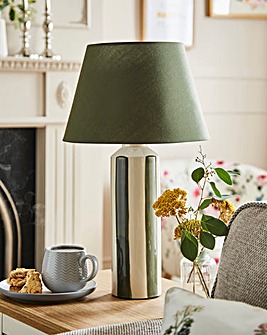 Gray & Osbourn No.11 Striped Ceramic Table Lamp