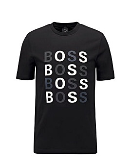 BOSS Black Short Smart Sleeve Graphic Logo T-Shirt