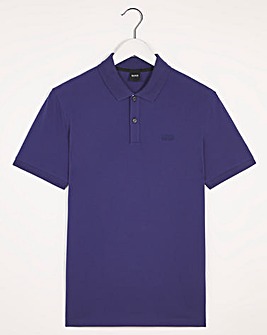 BOSS Med Purple Short Sleeve Pallas Polo