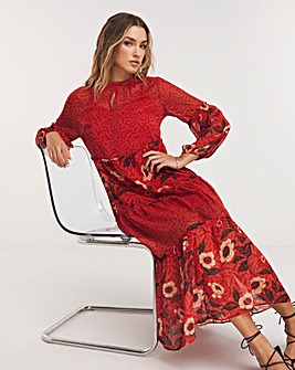 Red Long Sleeve Dresses, Clearance Womens