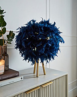 Feather Tripod Table Lamp