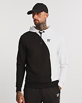11 Degrees Mixed Fabric Hoodie