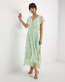 Joanna Hope Embroidered Frill Dress