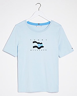 Tommy Hilfiger Flocked Logo T-Shirt