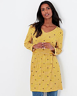 Joules Gold Bee Jersey Dress