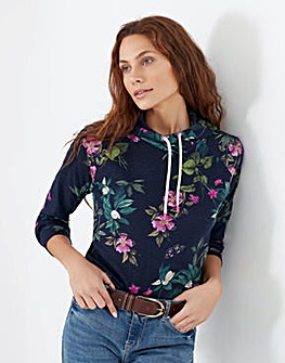 Joules All Over Flower Print Hoody