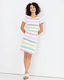 Joules Riviera Multi Stripe Jersey Dress