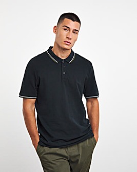 Pique Tipped Polo Long