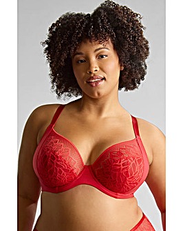 Sculptresse by Panache Sophia Plunge Wired Bra Red