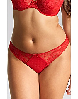 Panache Heidi Brazilian Knicker Ruby Red