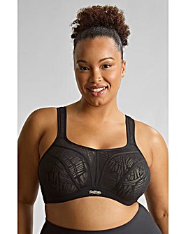 Sculptresse by Panache Non Padded Wired Sports Bra Black/Chalk