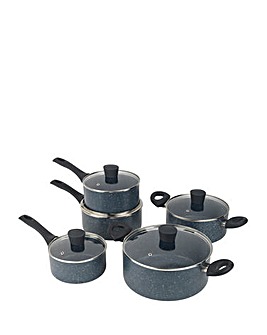 Russell Hobbs Nightfall Stone 5 Piece Saucepan and Stockpot Set