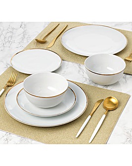 Waterside Goldline 12 Piece Dinner Set