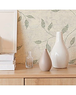 Boutique Ornamental Leaf Sage Wallpaper