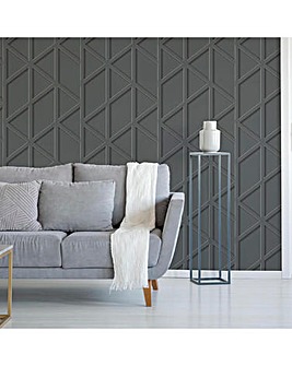 Panel Trellis Geometric Wallpaper