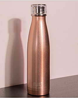 BUILT Perfect Seal 500ml Rose Gold Stainless Steel Hydration Bottle