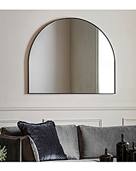 Gallery Holworth Overmantle Mirror Black 900x1100mm