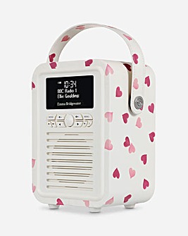 Emma Bridgewater Pink Hearts Retro Mini DAB Radio