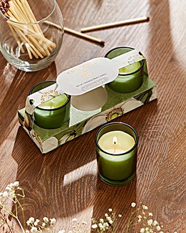 White Poppy & Sage Set of 3 Votive Candles