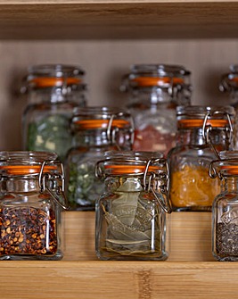 Kilner Set of 6 Square Spice Jars 70ml