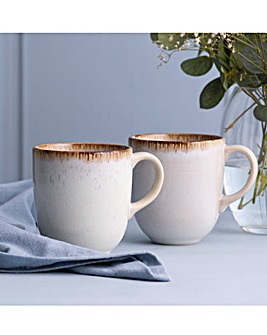 Mason Cash Cream Reactive Glaze Set of 4 Mugs