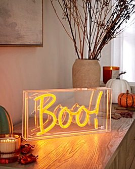 Boo Neon Sign