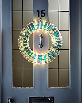 Light Up 45cm Wreath - Indoor Outdoor Use