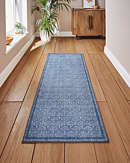 Catherine Lansfield Deco Peacock Washable Runner
