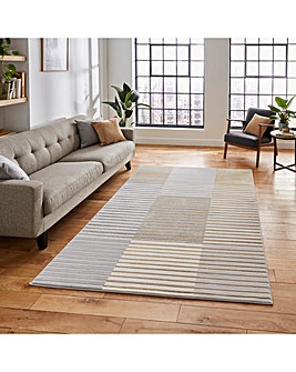 Think Rugs Apollo Modern Linear Rug - Blocks