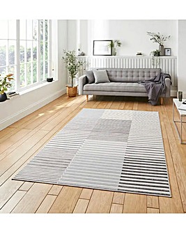 Think Rugs Apollo Modern Linear Rug - Blocks