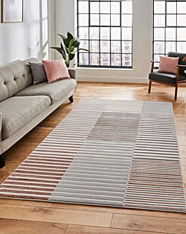 Think Rugs Apollo Modern Linear Rug - Blocks