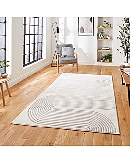 Think Rugs Apollo Modern Linear Rug - Swirl