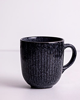 Mason Cash Black Linear Set of 4 Mugs