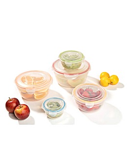 Lock & Lock 5 Piece Round Bowls Container Set