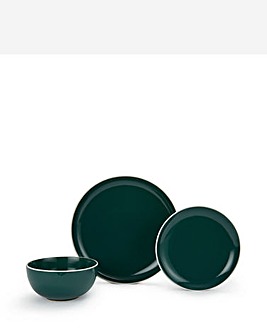 Waterside Emerald Halo 12 Piece Dinner Set