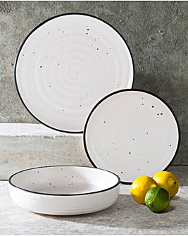 Waterside Speckle 12 Piece Dinner Set