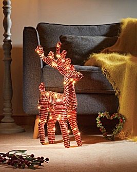 Three Kings Red Gold Braid WonderDeer